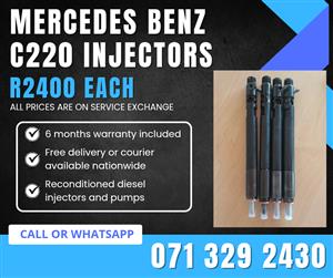 MERCEDES BENZ C220 INJECTORS FOR SALE WITH WARRANTY 