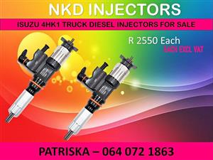 DIESEL INJECTORS NEW OR RECON ON ISUZU 4HK1 FOR SALE