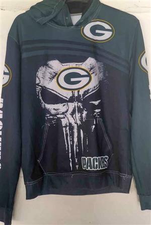 Green Bay Packers Skull Hooded top