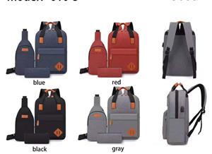 Dryer and styling brush3 piece usb bagBack pack