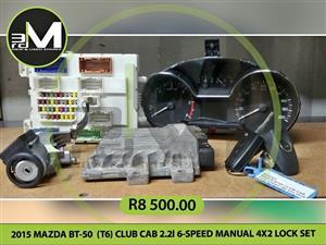 2015 MAZDA BT-50 (T6) CLUB CAB 2.216-SPEED MANUAL 4X2 LOCK SET  MV0703