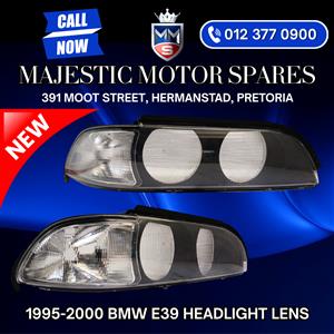 1995–2000 BMW E39 Headlight Lens – New 