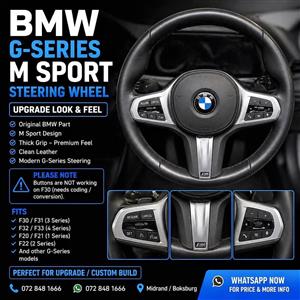 BMW G-Series (G20) M Sport Steering Wheel  Fits F30 (Buttons Not Working)