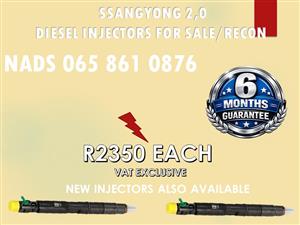 SSANGYONG 2.0 DIESEL INJECTORS FOR SALE OR TO RECON