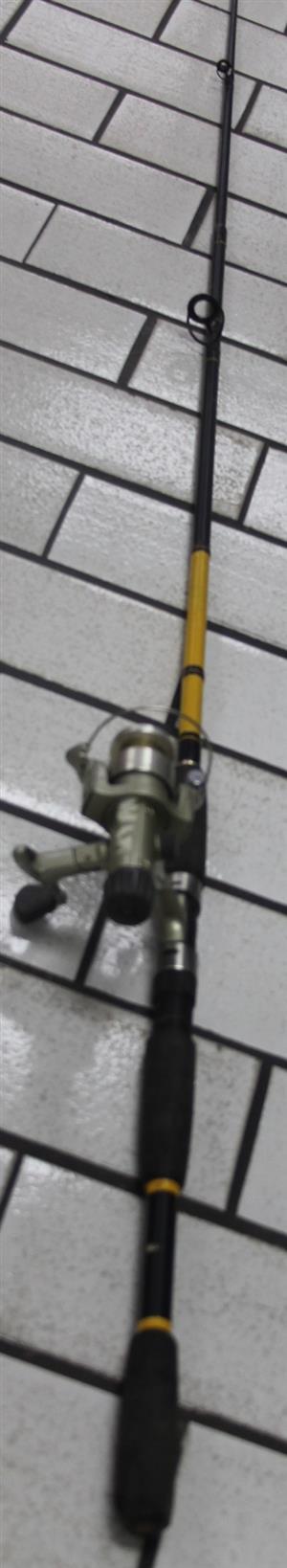 S034303C Fishing rod with reel #Rosettenvillepawnshop