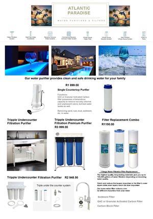 REVERSE OSMOSIS AND BIG BLUE FILTERS 