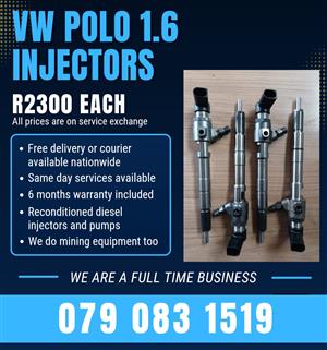 VW POLO 1.6 INJECTORS FOR SALE WITH WARRANTY INCLUDED 