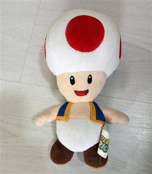 Original Toad character from Super Mario plush toy..