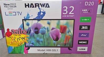32" HD LED TV, NEW WITH WARRANTY AND FREE DELIVERY