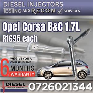 Opel Corsa 1.7L diesel injectors for sale