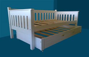 Day Bed With Roll - Out Bed Solid Wood