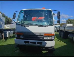 2010 Mitsubishi Fuso FM14.213 Dropside Truck with Palfinger PK12 000 Crane