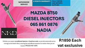 MAZDA BT50 DIESEL INJECTORS FOR SALE -RECONDITIONED AND NEW