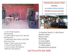 PROFESSIONAL PA SYSTEM FOR SALE