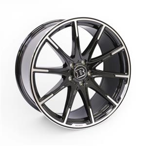 20″ Z117 5/112 Gloss Black & Silver Alloy Wheels
