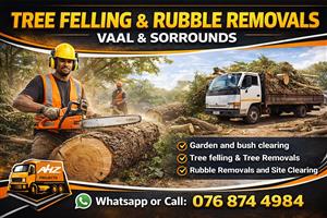 Rubble Removals & Tree Felling Vaal, Vereeniging,