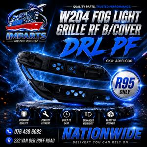 W204 FOG LIGHT GRILLE RF B/COVER DRL PF