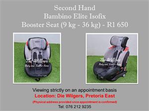 Second Hand Bambino Elite Isofix Booster Seat (9 kg - 36 kg) 