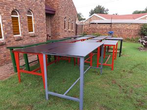 Work Benches/Tables solid steel diff sizes.