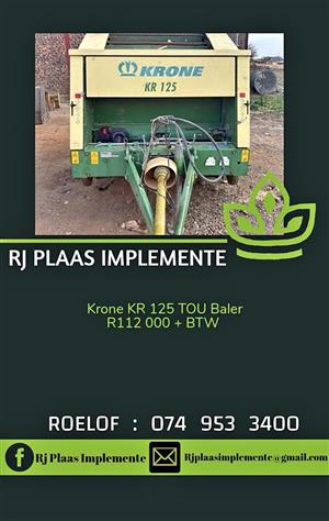 Krone 125 Baler