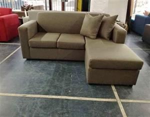 L-shaped interchangeable daybed couch, dark olive garden