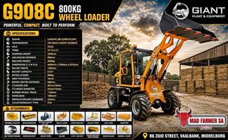 New Giant wheel loaders for sale at Mad Farmer SA