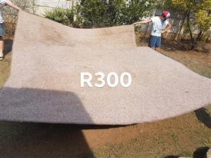 Very large beige carpet for sale