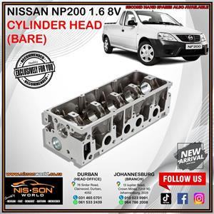 NISSAN NP200 1.6 8V CYLINDER HEAD (BARE)