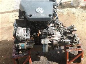 1.6 SR engine  end gearbox  compleet