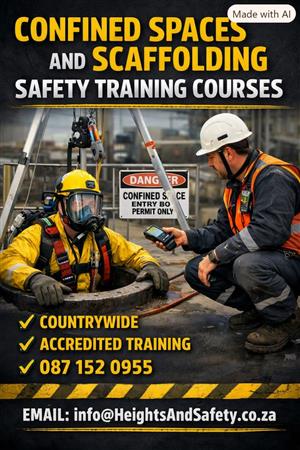 CONFINED SPACES COURSE- HEIGHTS AND SAFETY TRAINING 