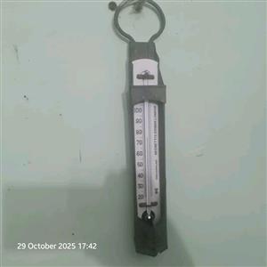 ANTIQUE 1852 MARINE SHIP THERMOMETER HAS COPPER HOLDER. 