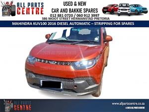 Mahindra KUV100 2016 Diesel Automatic - Striping for Spares