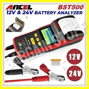 Ancel BST500 12v & 24v Battery Analyzer with Built-In Printer