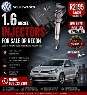 VOLKSWAGEN 1.6 DIESEL INJECTORS FOR SALE