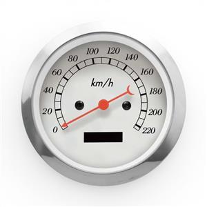 Autogauge 85mm Electrical Speedometer White Face