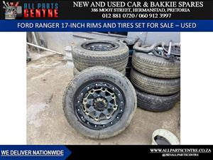 For sale: Used 17-inch rim and tire set for Ford Ranger