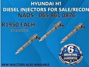 HYUNDAI H1 DIESEL INJECTORS FOR SALE / RECON WITH WARRANTY THOHOYANDOU
