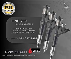 Hino 700 Diesel Injectors for sale on service exchange or to recon