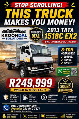 2013 Tata 1518 C EX 2 8 Ton Drop-Side