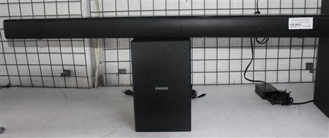 PHILIPS HTL1520B98 SOUND BAR WITH POWER CABLE AND REMOTE S065602A