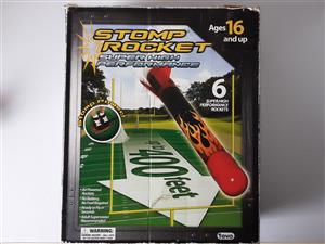 Stomp Rocket Original Game: Super High Performance 6-Rocket Kit. Air Powered Rockets.  