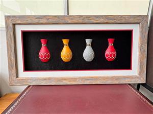 Wall Art - Statement Shadow Box Wall -Art - Calabash Inspired