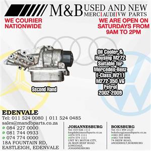 Oil Cooler & Housing M272 (Second Hand)  Suitable for Mercedes-Benz E-Class W211