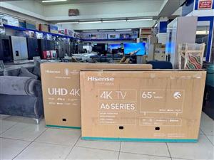 Brand new Hisense 65 inch smart 4k ultrs hd TV 