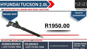Hyundai Tucson 2.0L Diesel Injectors 