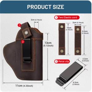  Genuine Leather Universal Gun holster on order only