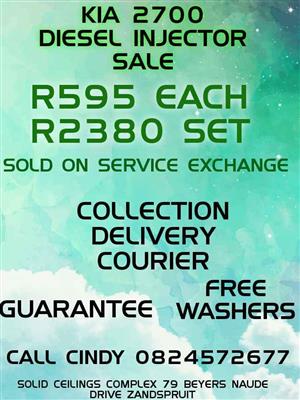 KIA 2700 DIESEL INJECTORS FOR SALE