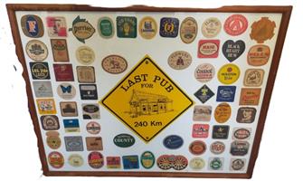 pub wall hanger art large