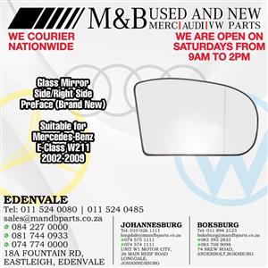 Glass Mirror Side/Right Side PreFace (Brand New)