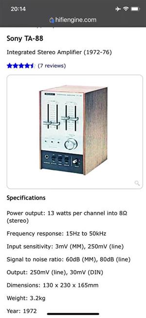 SONY TA 88 Mini Desktop